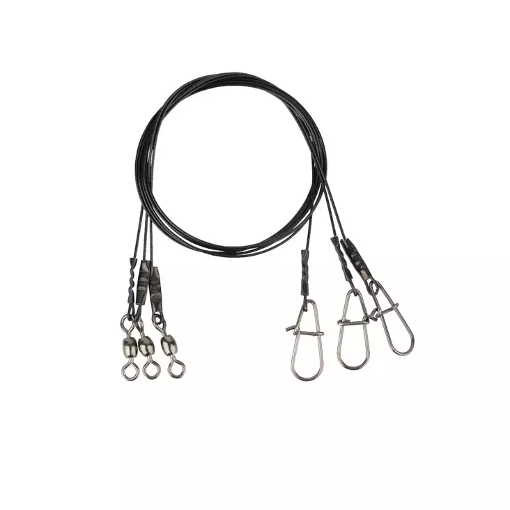 Savage Gear Black7 Trace 20 cm 7 kg ståltafs 3st - Tafsar och beteslås - 5706301548627 - 1