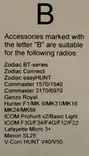 Zodiac Vattentät Headset B-anslutning - Radiotelefons tillbehör - 7036094235908 - 2