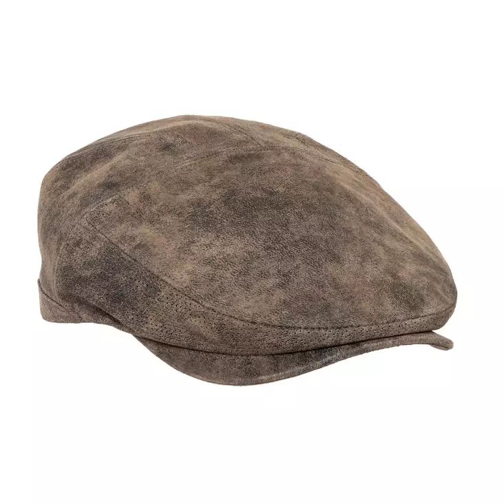 Faustmann flat cap läderkeps brun - Hattar, mössor och kepsar - 3950001289478 - 1