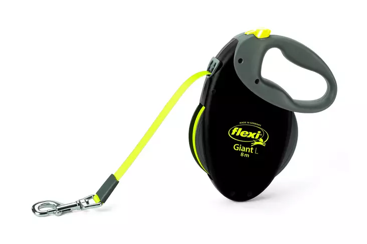 Flexi Giant Neon L 50kg 8m, svart/neon - Hundkoppel - 4000498015568 - 1