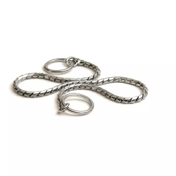 Jokke Snake krom 3,5 mm utställnings halsband - Hundhalsband och selar - 3950001288648 - 1
