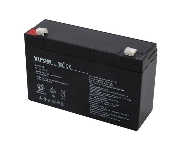 Blybatteri 6V 12ah Underhållsfri - Viltkameror - 5902216713888 - 1