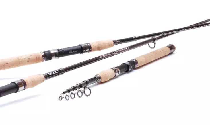 Patriot Ambidex Trekker 180cm - M - 2-15g, teleskop-spö - Resespön - 6417512510868 - 1