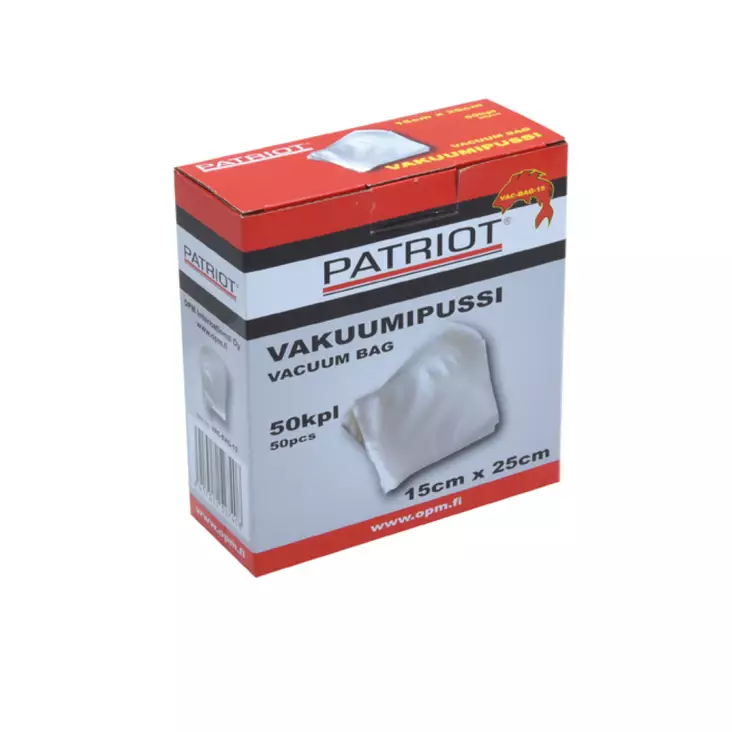 Patriot vakuumpåse 15 cm x 25 cm - Vakuummaskiner och vakuumpåsar - 6417512527408 - 1