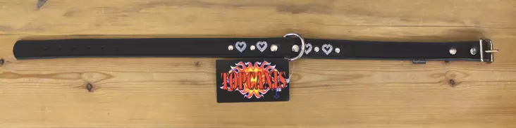 TopaCanis Love- läderhalsband - Hundhalsband och selar - 6430027773528 - 1