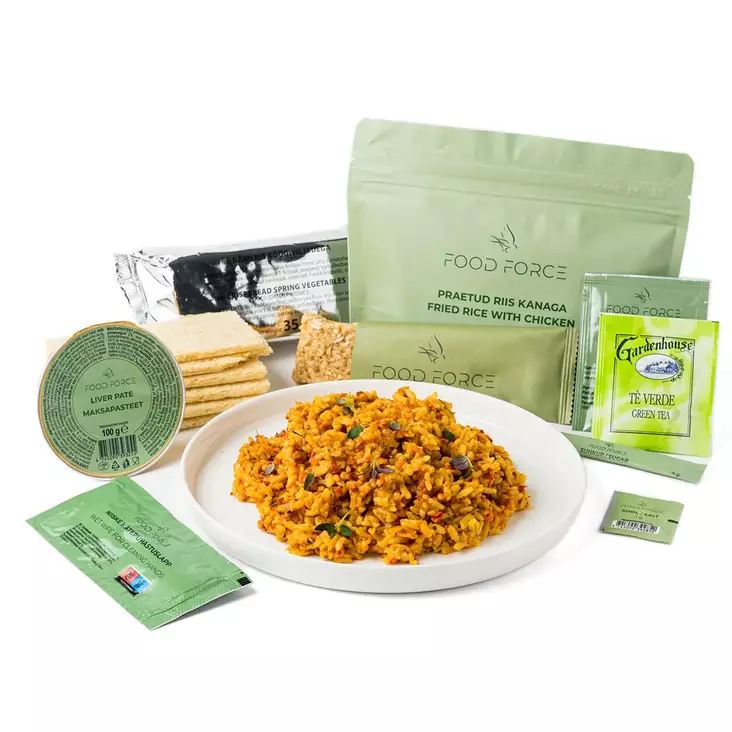 Food Force Stekt ris med kyckling huvudmåltid - Vandrings mat - 4745090393828 - 1