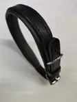 W-profile Läder Halsband svart/mörk brun 50 cm - Hundhalsband och selar - 6438040038839 - 2