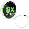 Ultramax 8X Grön Flätlina + Fluorocarbon-tafs - Spunna linor - 6420071116129 - 2