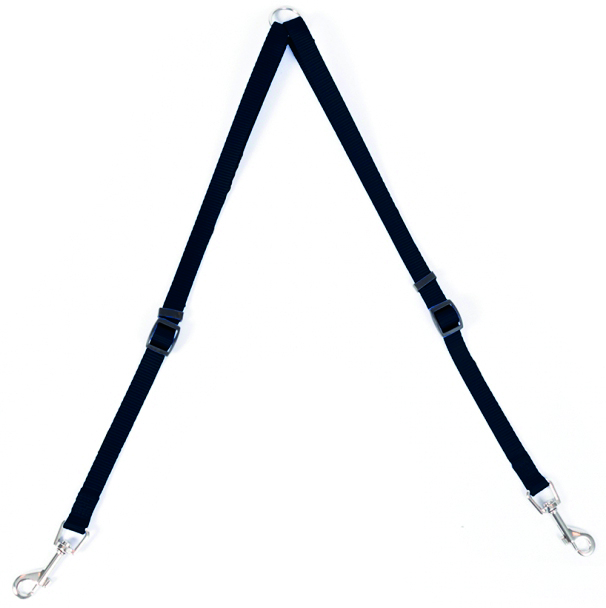 Duvo+ Nylondelare svart 40-70cm. - Hundkoppel - 5414365211639 - 1