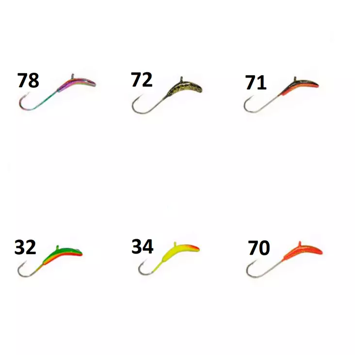 Fisherman Leech XL 6mm 2-st jigghuvud - Mormyskor (Leechi) - 3950001280109 - 1