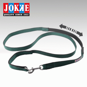 Jokke Expa koppel med gummisträckare 220cm x 25mm, Grön - Hundkoppel - 6417114171009 - 1