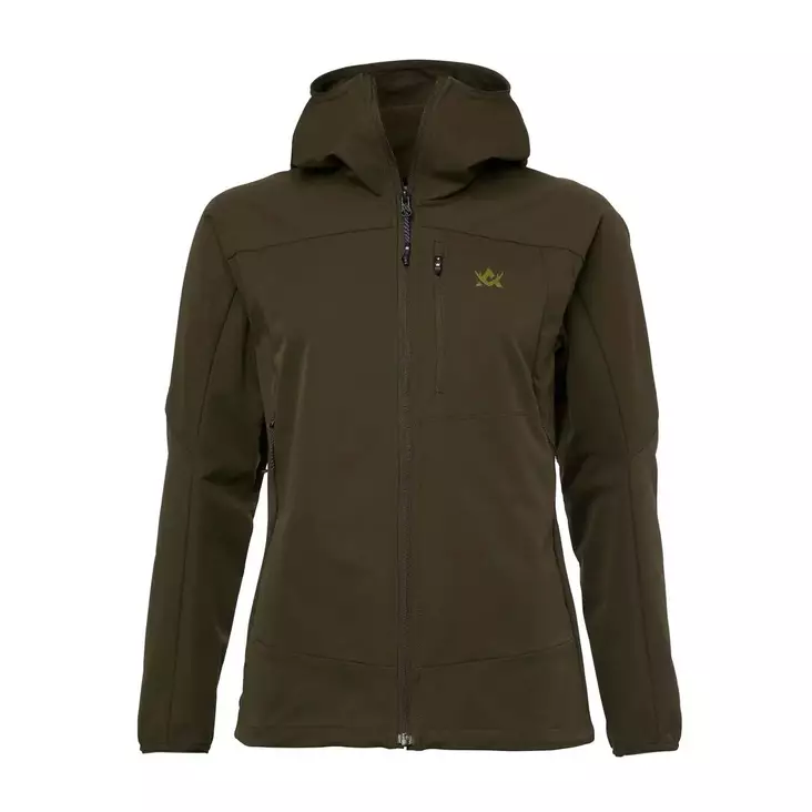 Alaska Chaser Ws Stretch Jacket Solid Brown - jaktjacka för dam XS - Gröna / bruna byxor - 6438347062209 - 1