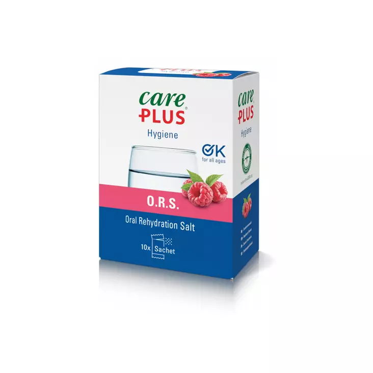 Care Plus O.R.S. Hallon Glukos-Saltlösning - Myggskydd - 8714024311029 - 1