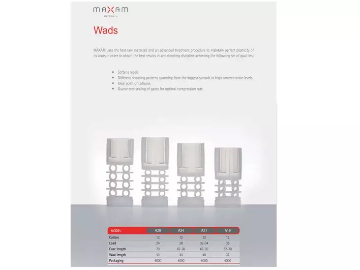 Maxam förladdning A24 100st för laddningar 24-32g - Förladdningar för hagelpatroner - 3950001294779 - 1
